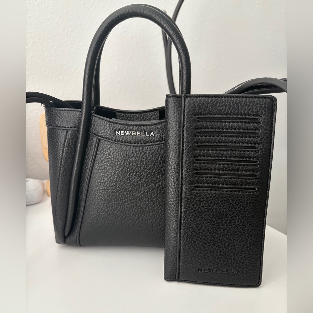 NewBella Black Women's Bag and Wallet Set